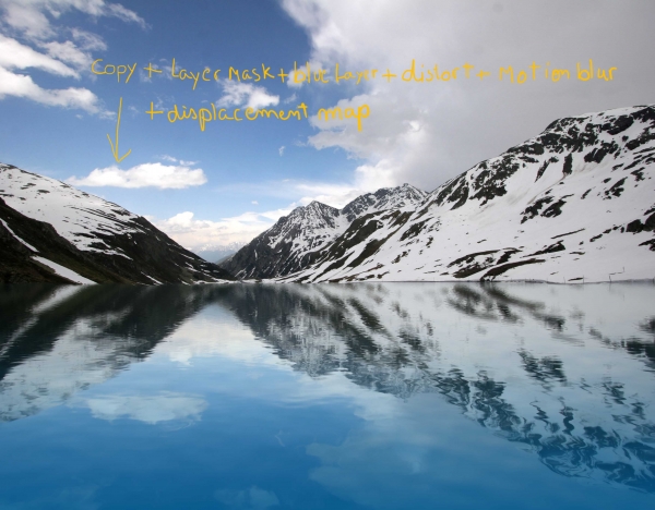 Creation of dolphin fjord: Step 1